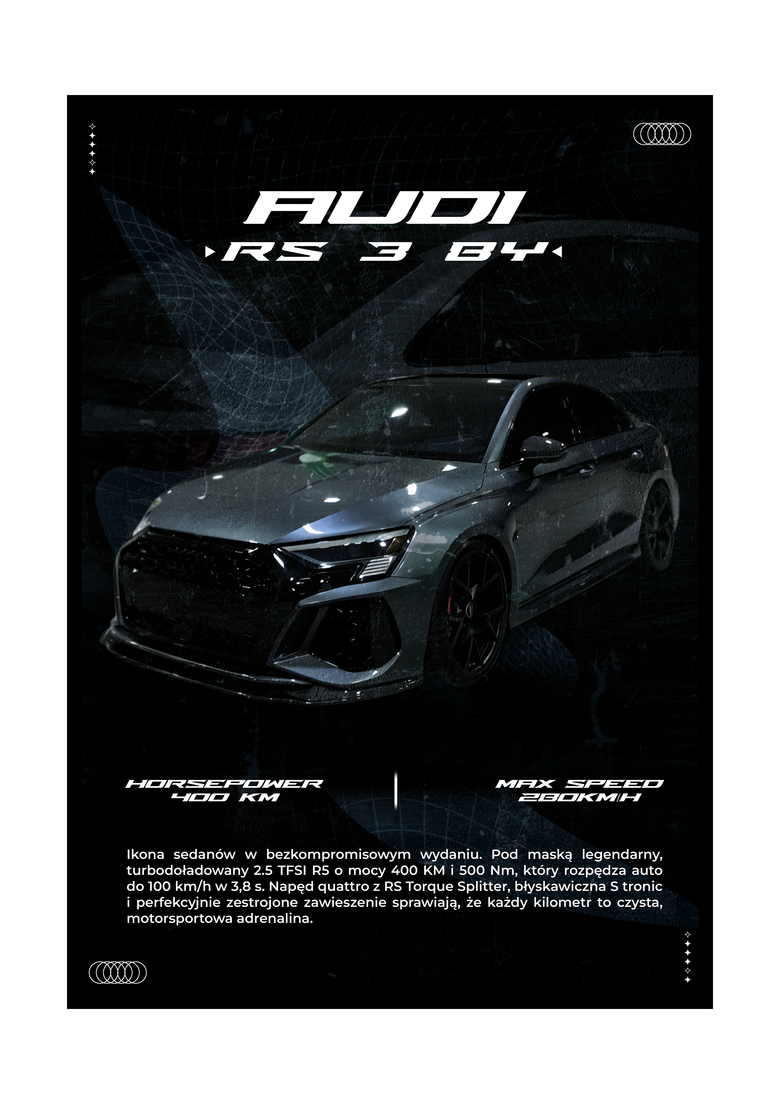 PLAKAT AUDI RS3