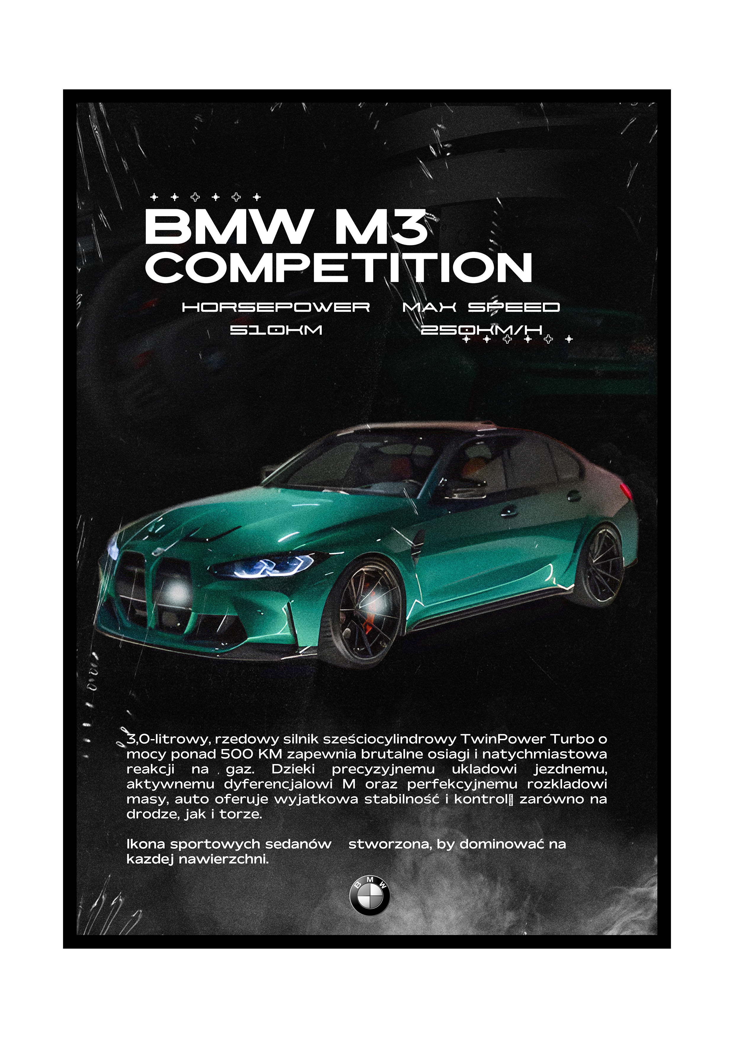 PLAKAT BMW M3