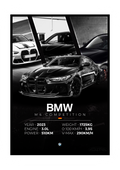 PLAKAT BMW M4 COMPETITION