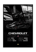 PLAKAT CHEVORLET CORVETTE C8