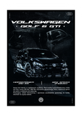 PLAKAT VOLKSWAGEN GOLF 6 GTI