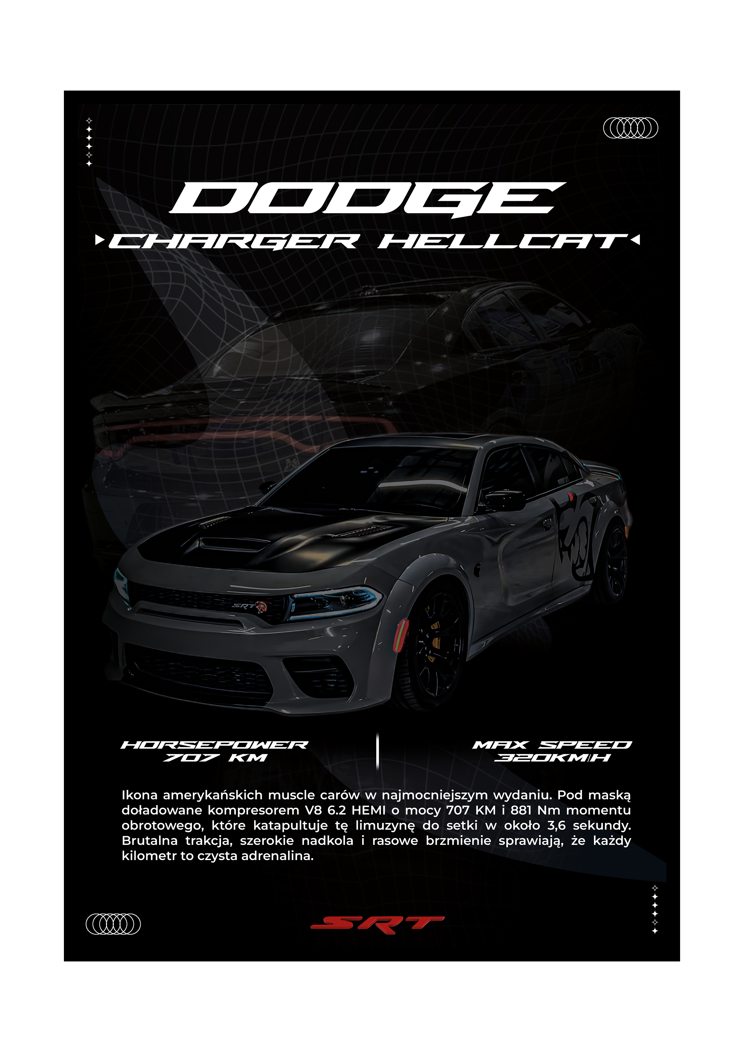 PLAKAT CHARGER HELLCAT