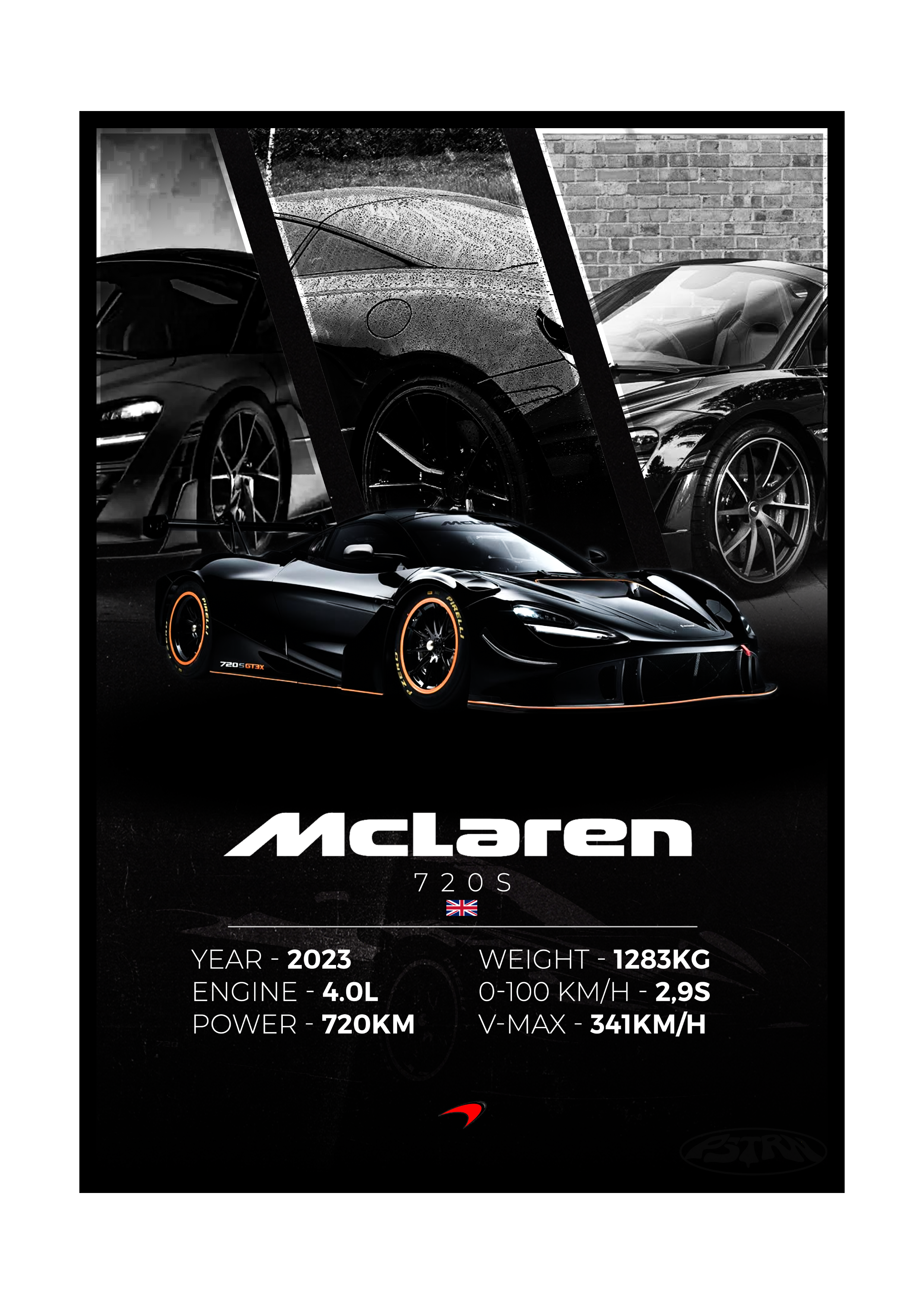 PLAKAT MCLAREN 720S