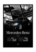 PLAKAT MERCEDES W204