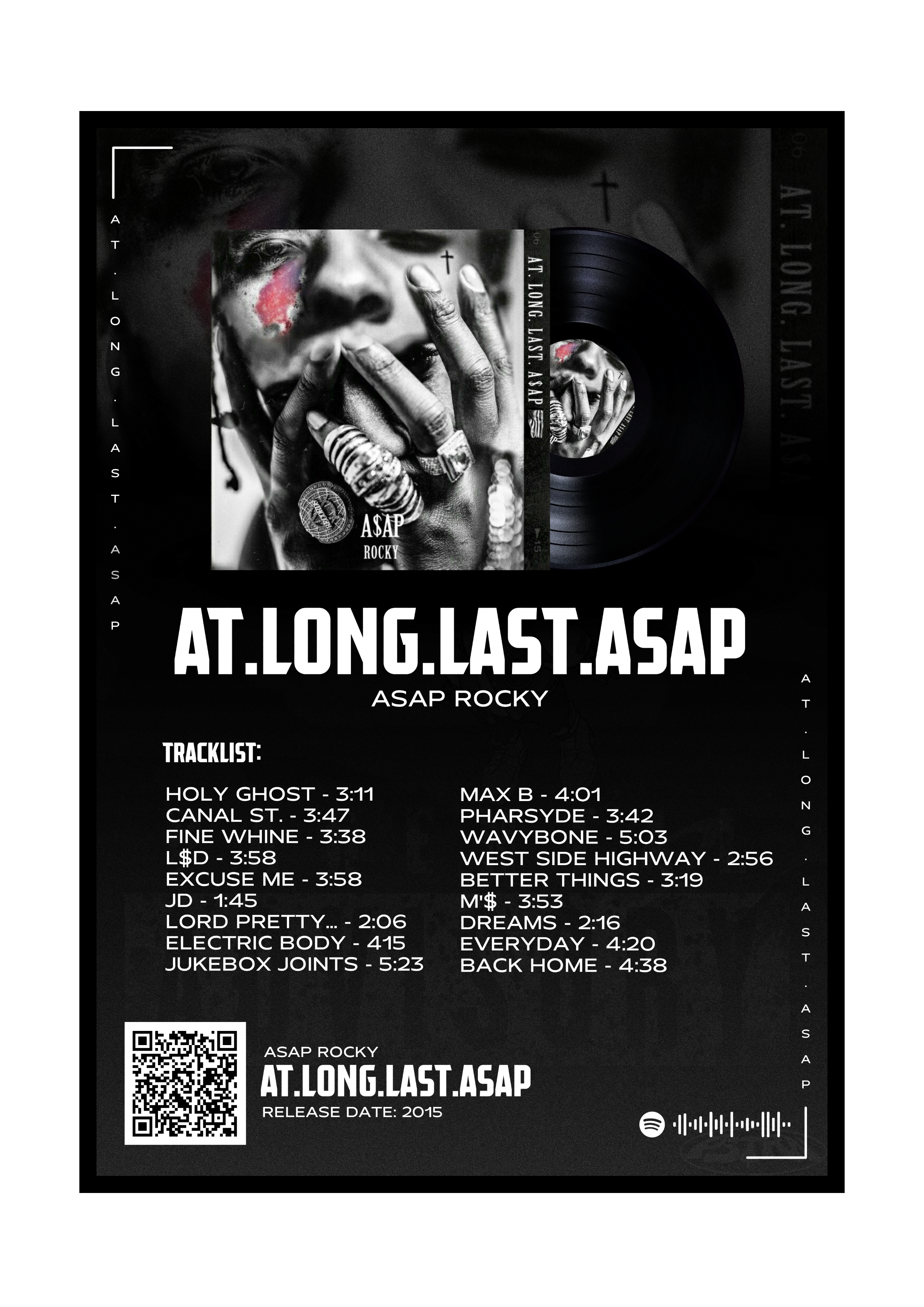 PLAKAT ALBUM "AT.LONG.LAST.ASAP" ASAP ROCKY (STYL 1)