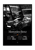 PLAKAT MERCEDES BENZ AMG C63