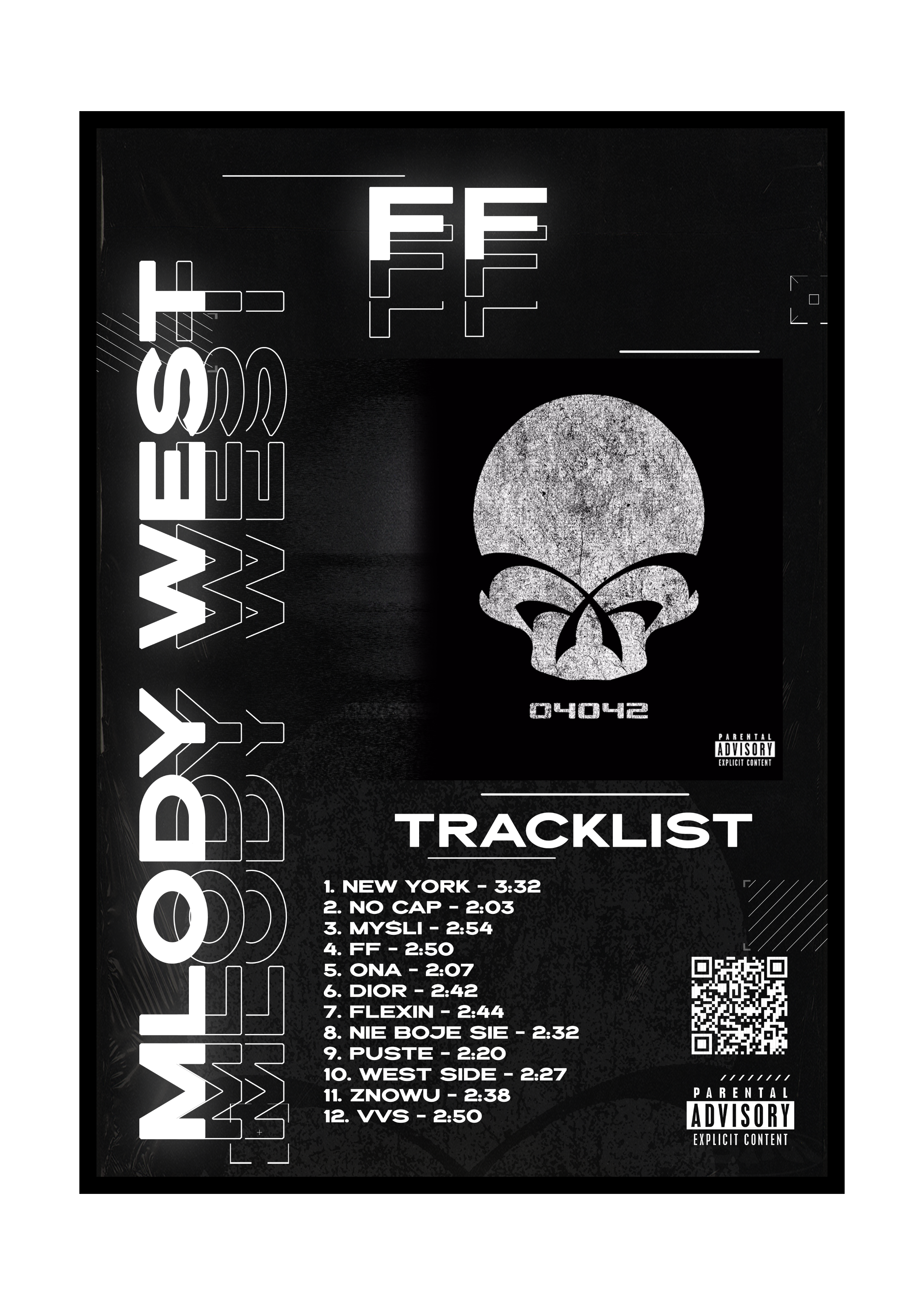 PLAKAT ALBUM "FF" MLODY WEST