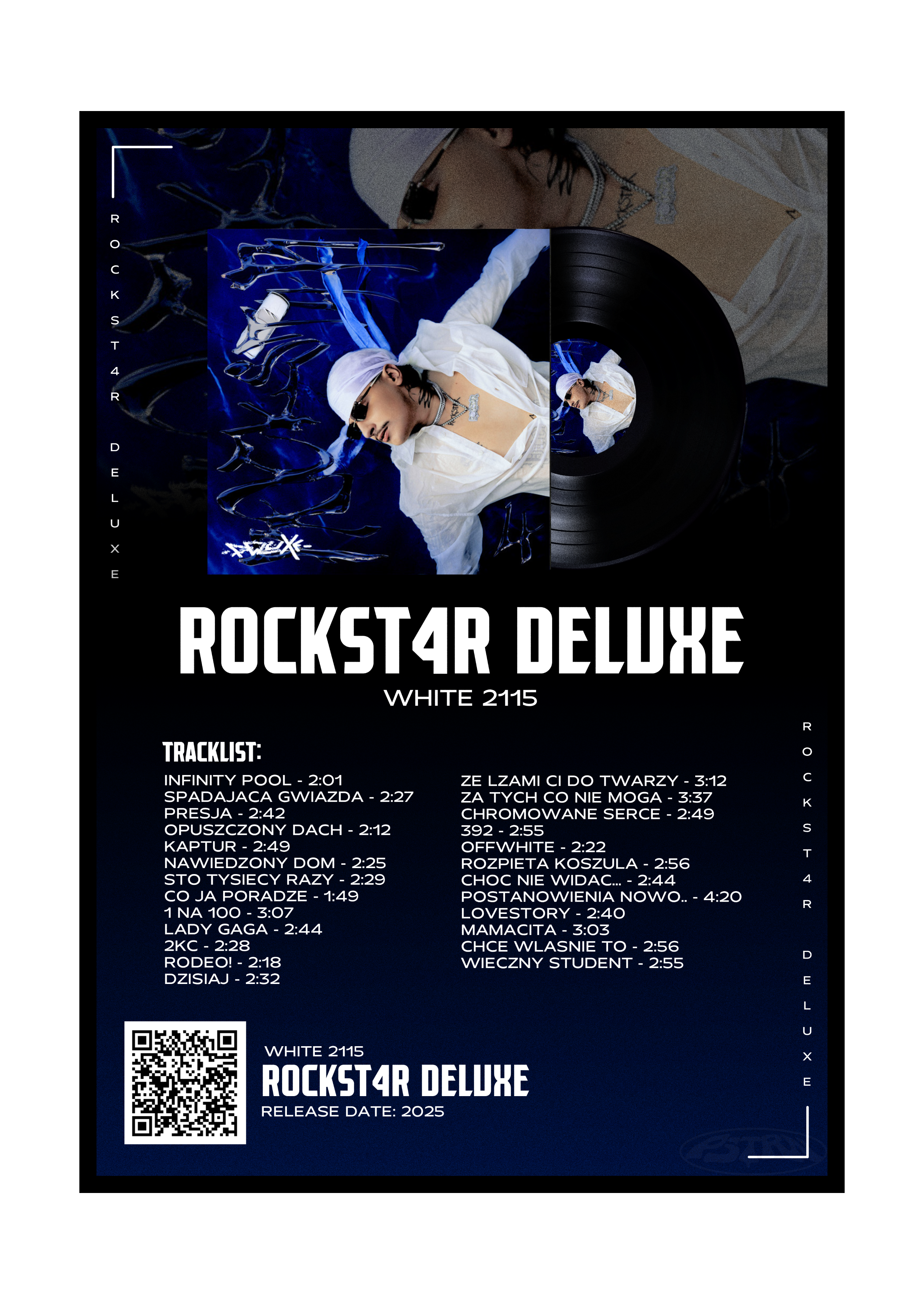 PLAKAT ALBUM "ROCKST4R DELUXE" WHITE 2115 (STYL 1)