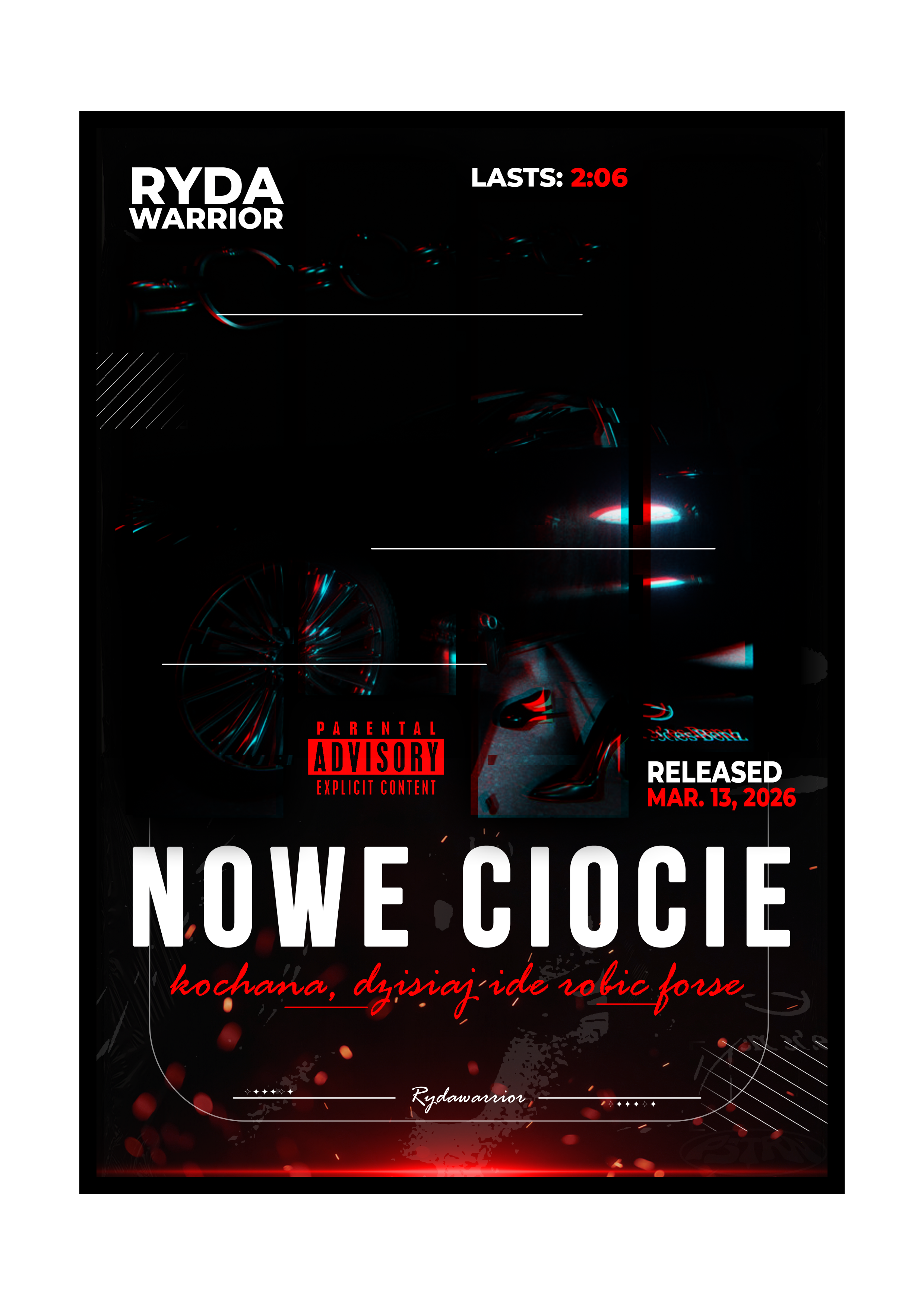 PLAKAT PIOSENKA "NOWE CIOCIE" RYDA WARRIOR
