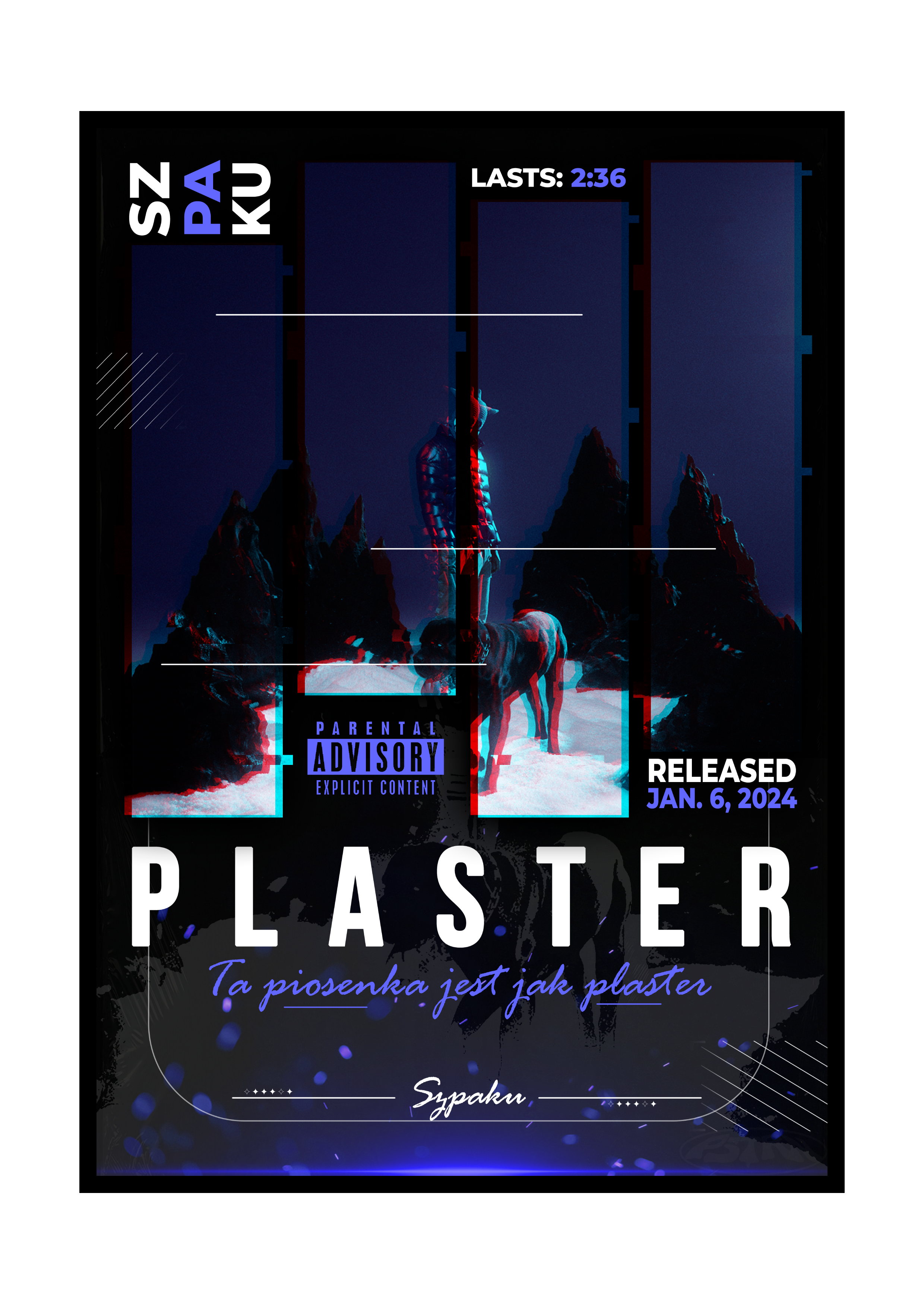 PLAKAT PIOSENKA "PLASTER" SZPAKU