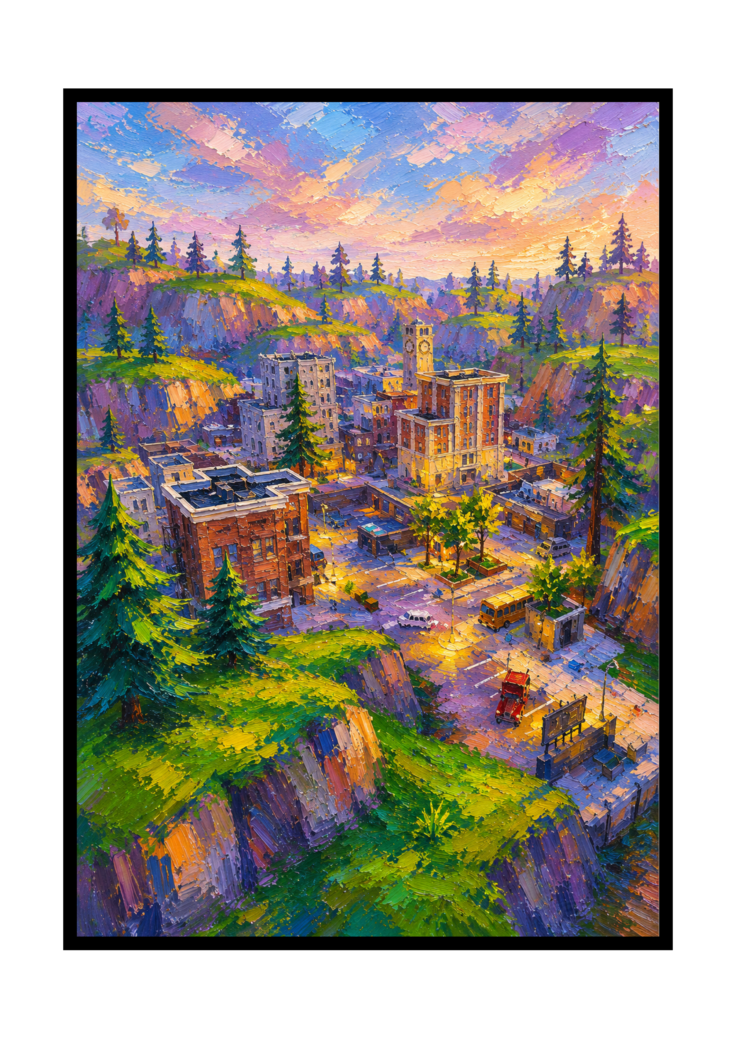 PLAKAT TILTED TOWERS