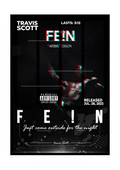 PLAKAT PIOSENKA "FE!N" TRAVIS SCOTT
