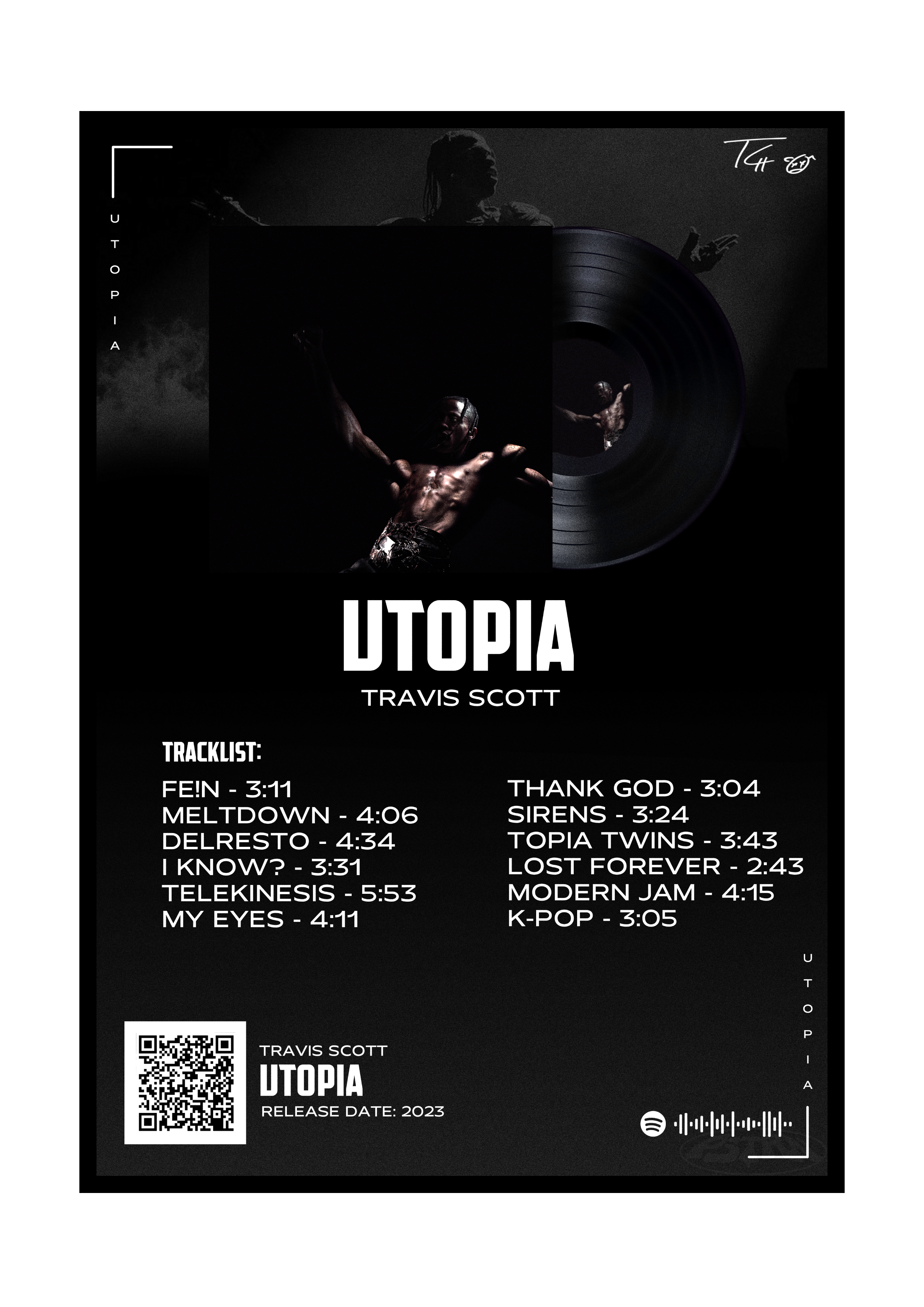PLAKAT ALBUM "UTOPIA" TRAVIS SCOTT (STYL 1)