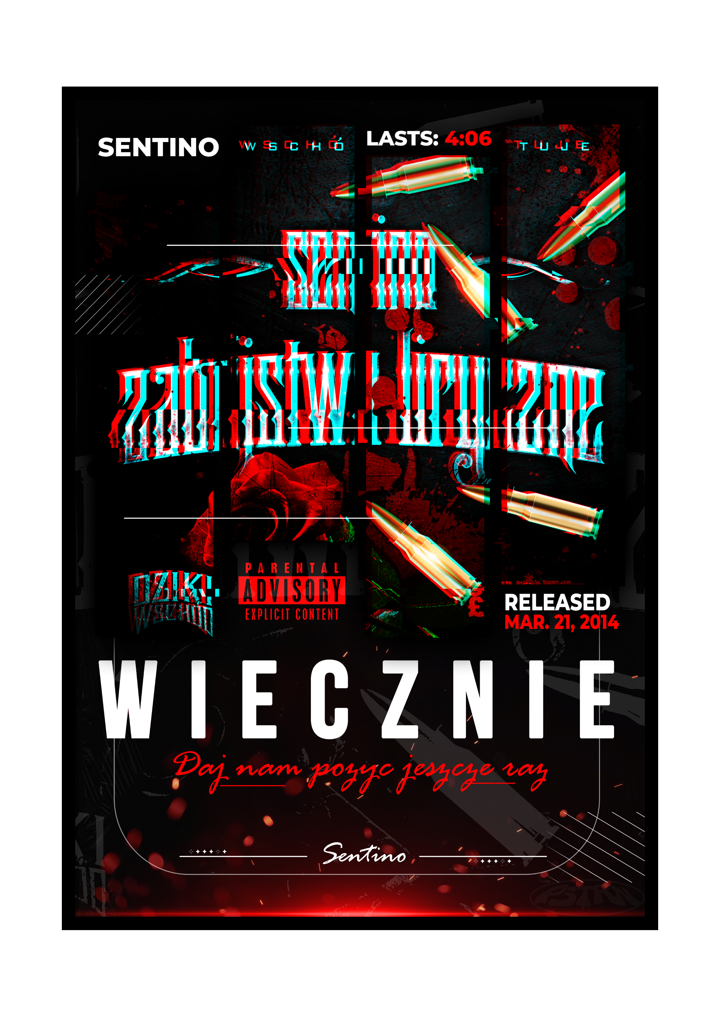 PLAKAT PIOSENKA "WIECZNIE" SENTINO