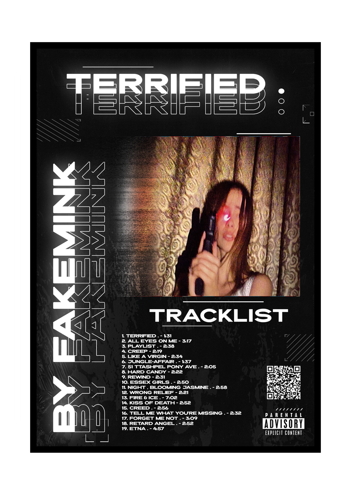PLAKAT ALBUM "TERRIFIED ." FAKEMINK