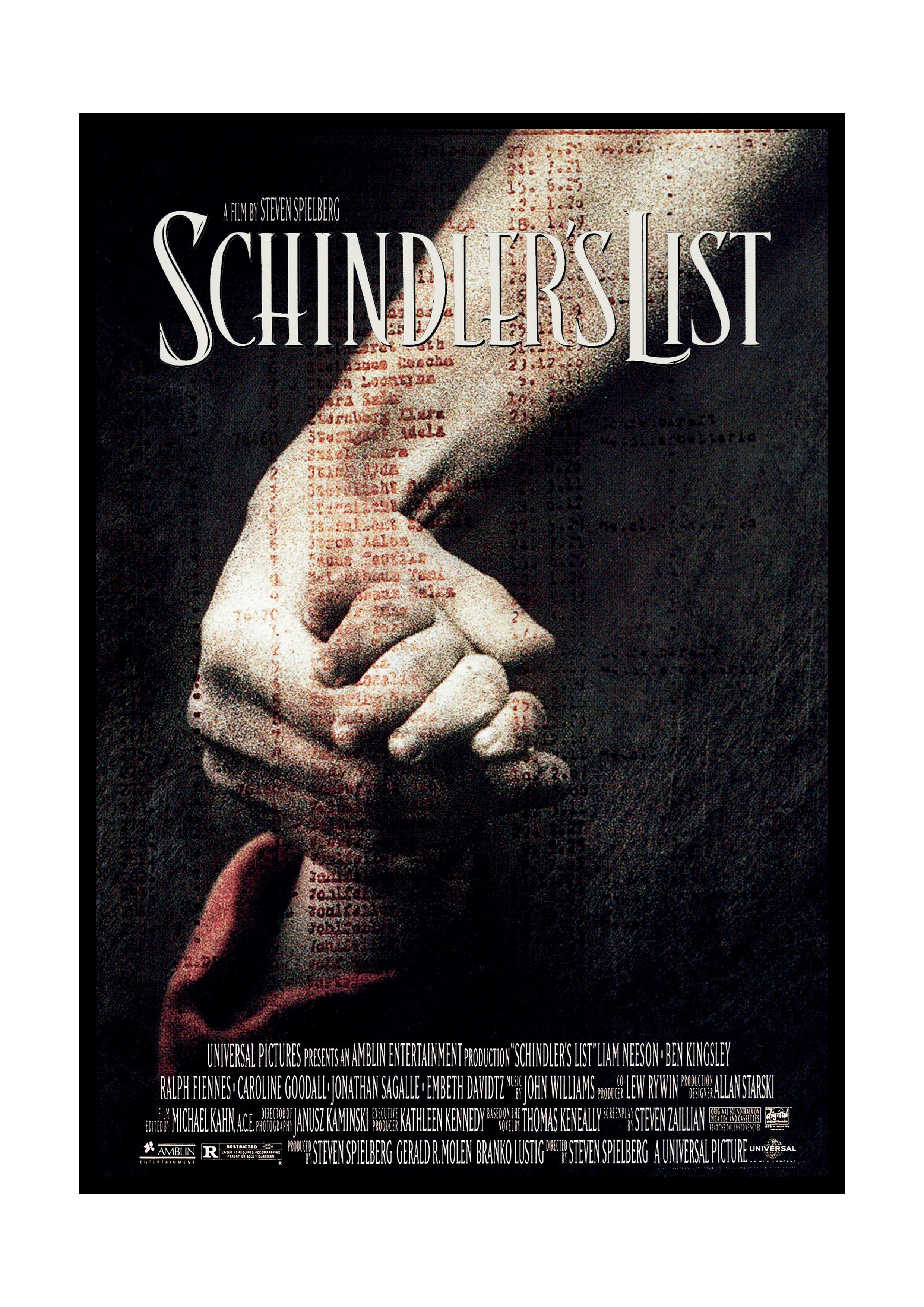 PLAKAT SCHIDNLER'S LIST